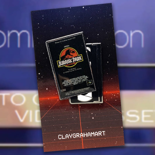 Now Available On VHS 1.75" hard enamel / digital offset pin