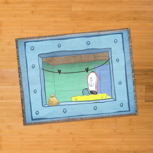 Fry Cook Window 80" x 60" woven blanket