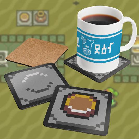 Pixel Switch premium corkback coaster SET OF 4