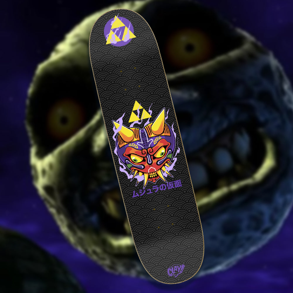 You've Met With a Terrible Mask skate deck