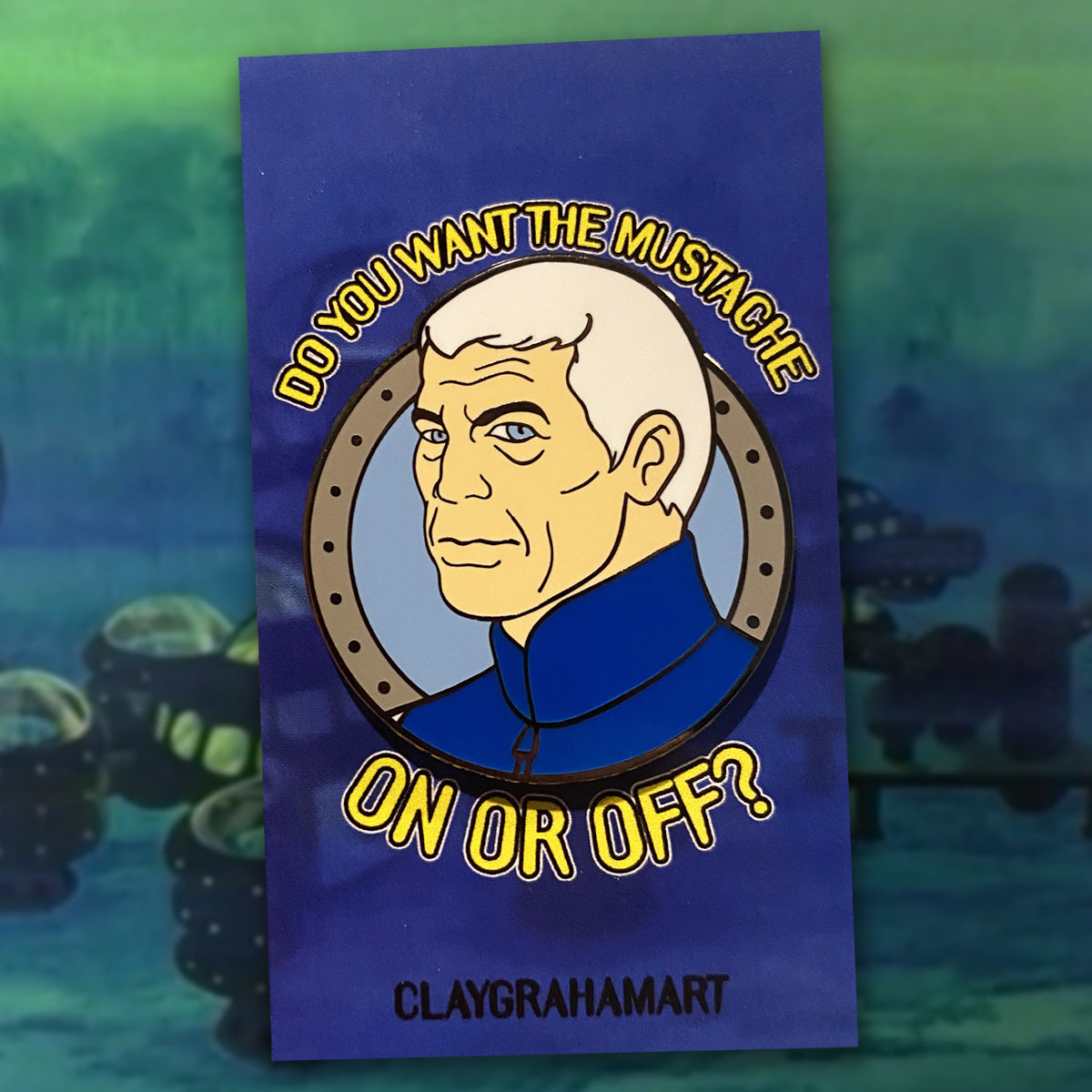 Captain Murphy 1.75" hard enamel pin