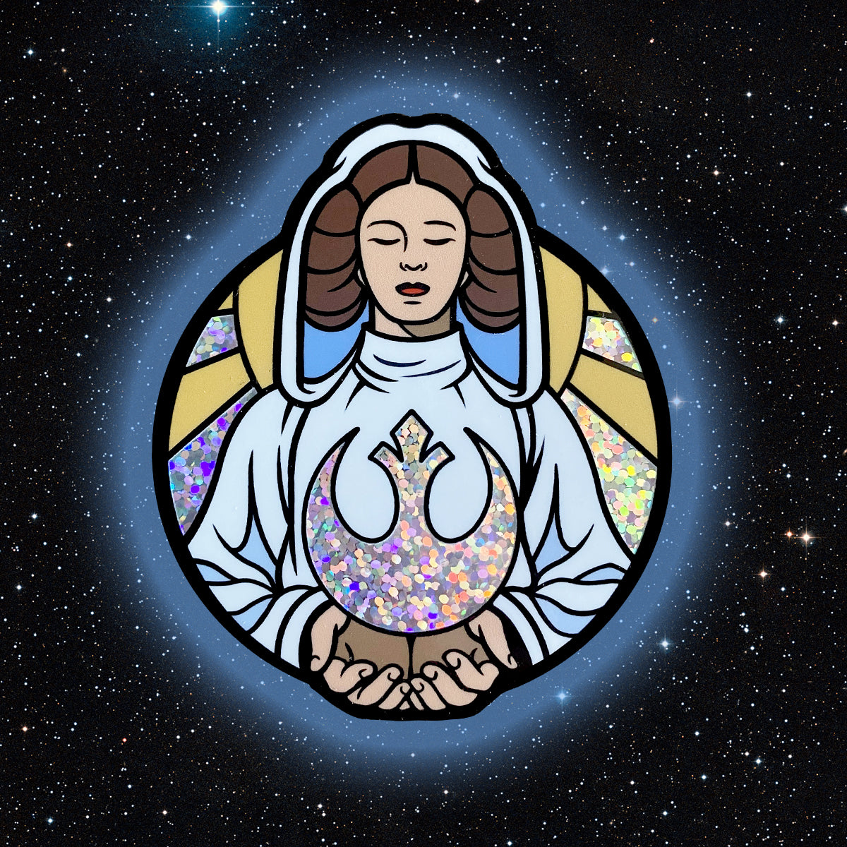 Our Lady of Hope glitter vinyl sticker