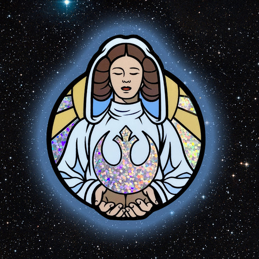 Our Lady of Hope glitter vinyl sticker