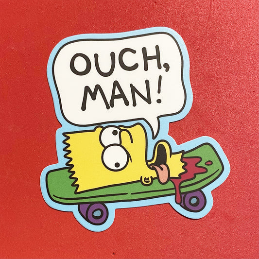 Ouch, Man! vinyl sticker