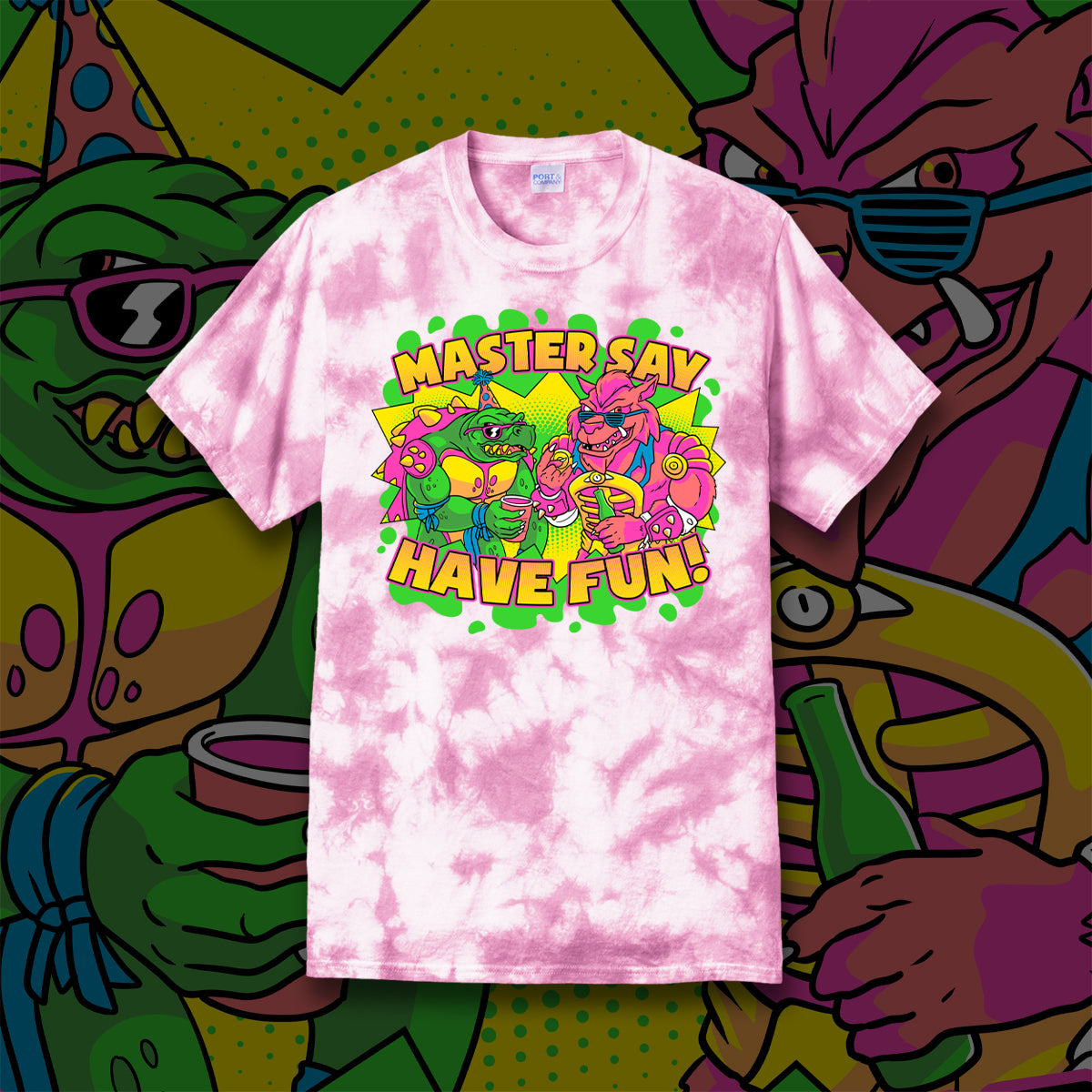 Party Mutants tie-dye t-shirt
