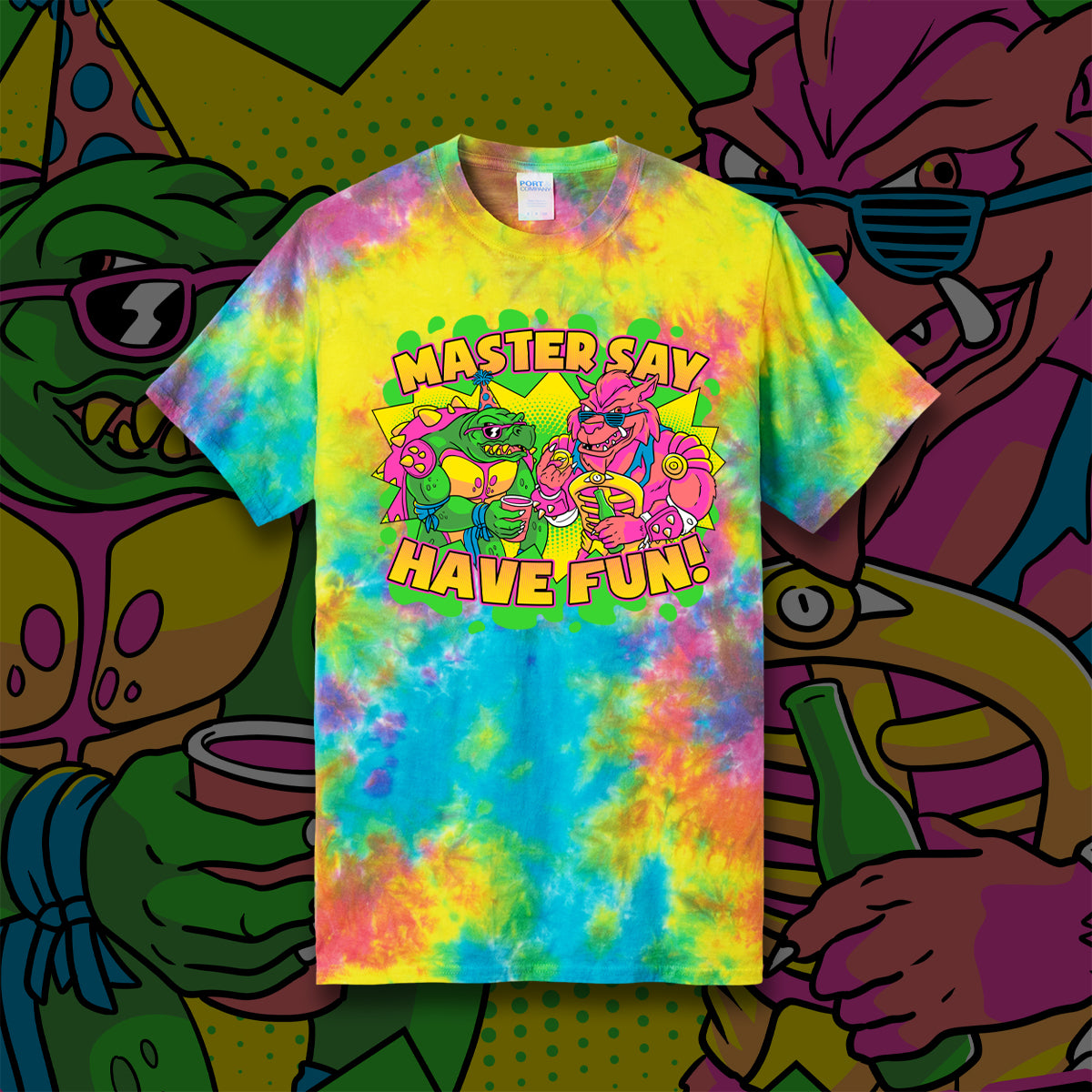 Party Mutants tie-dye t-shirt
