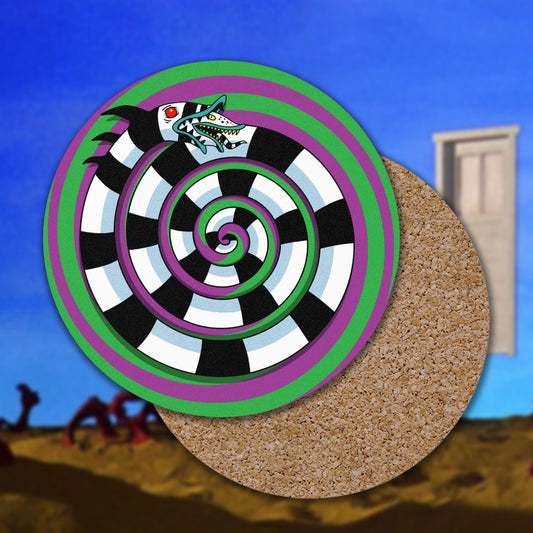Sandworm premium corkback coaster