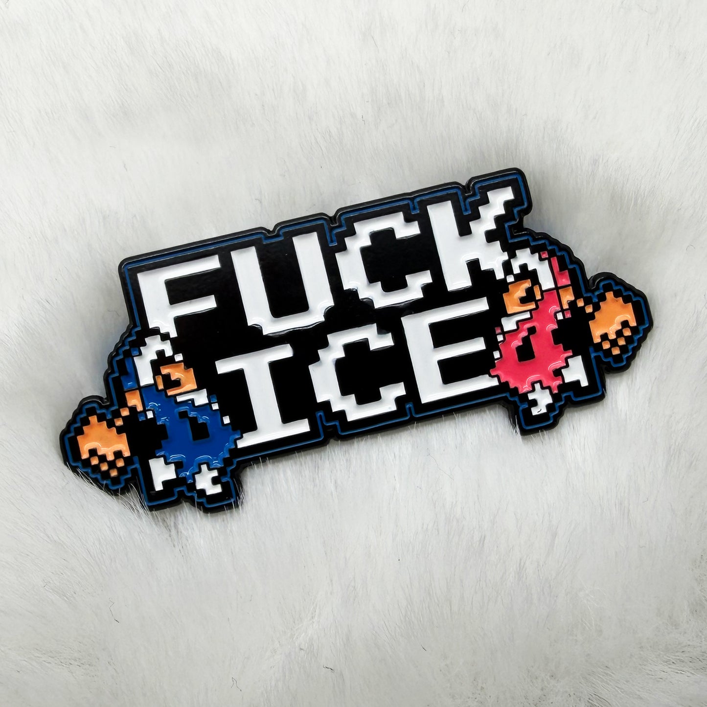 EFF ICE Climber 2" Soft Enamel Pin