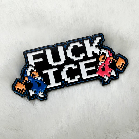 EFF ICE Climber 2" Soft Enamel Pin