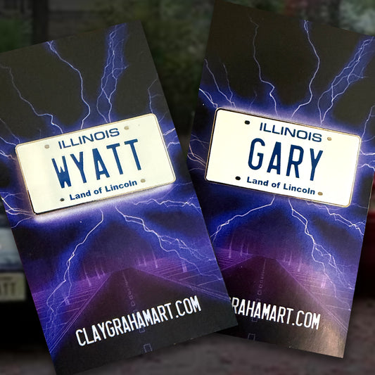 Weird Friends Plates 1.5" Hard Enamel Pin