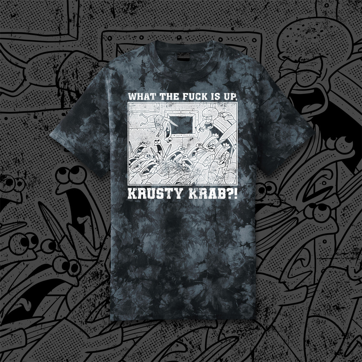 WTF Is Up KK?! tie-dye t-shirt