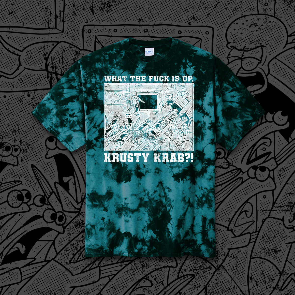 WTF Is Up KK?! tie-dye t-shirt