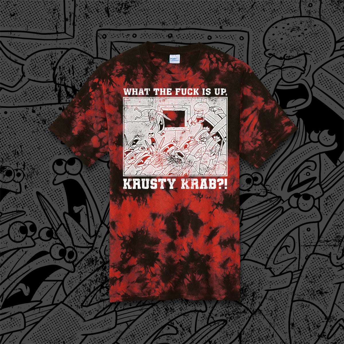 WTF Is Up KK?! tie-dye t-shirt