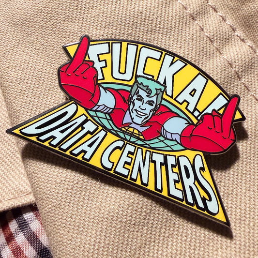 Eff AI Date Centers 2" Hard Enamel Pin