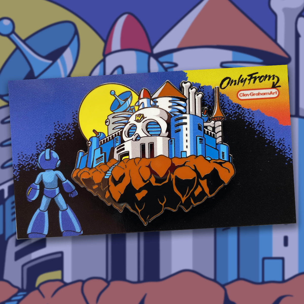 Wily's Castle 2" hard enamel pin