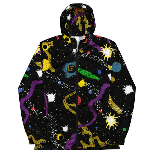 Celestial allover windbreaker