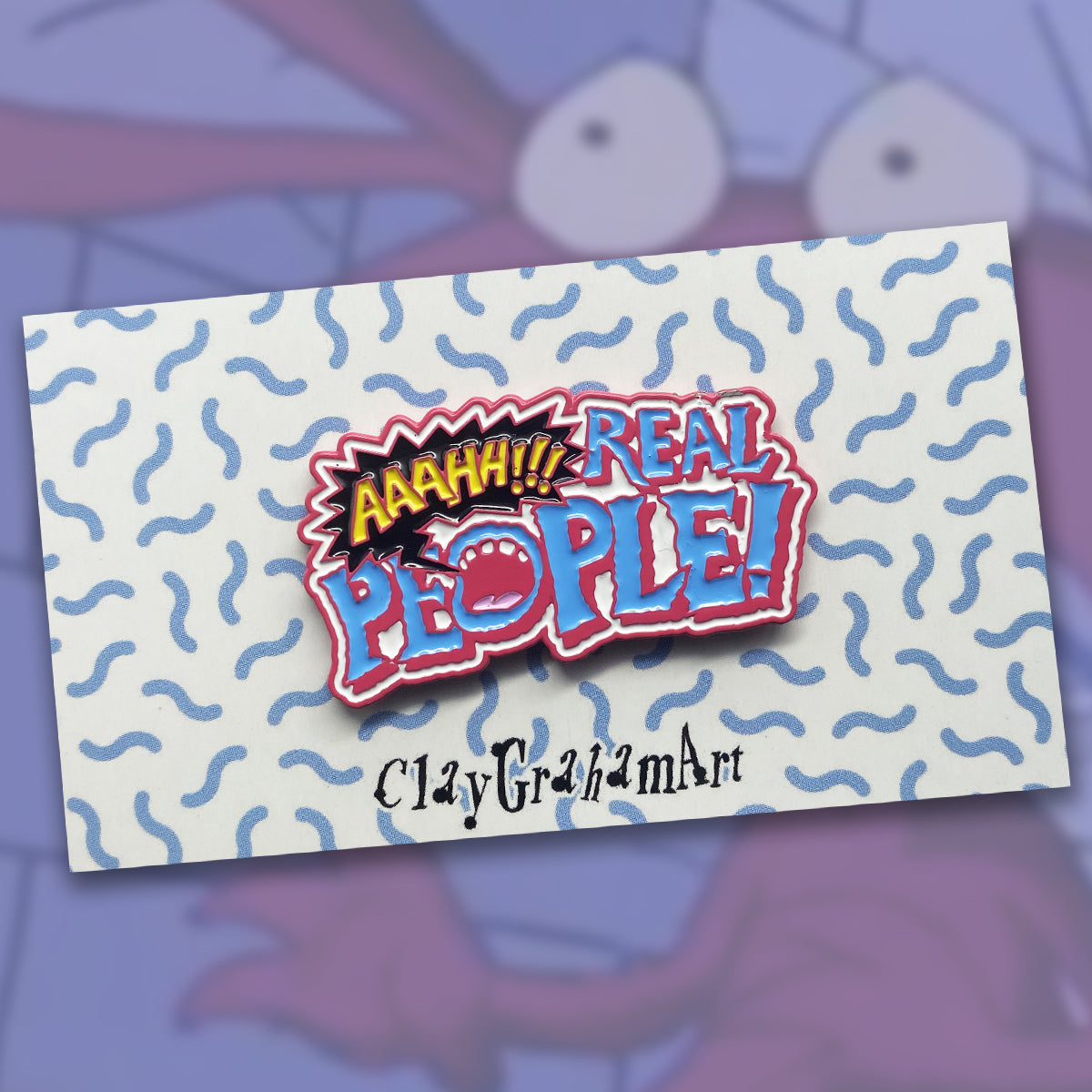 AAAHH!!! Real People 1.75" Soft Enamel Pin