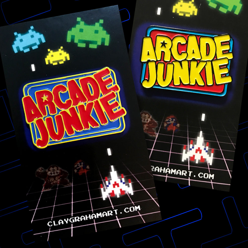 Arcade Junkie 1.75" Soft Enamel Pin