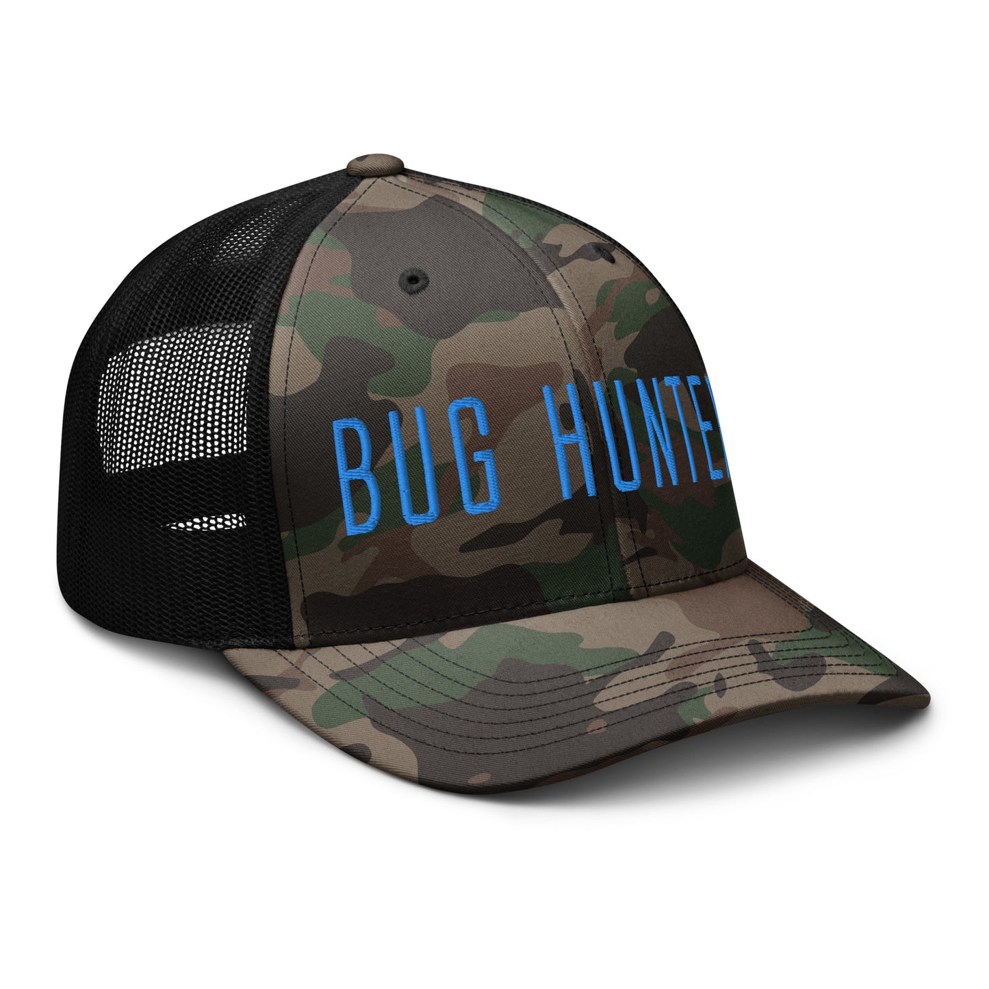 Bug Hunter camouflage trucker hat