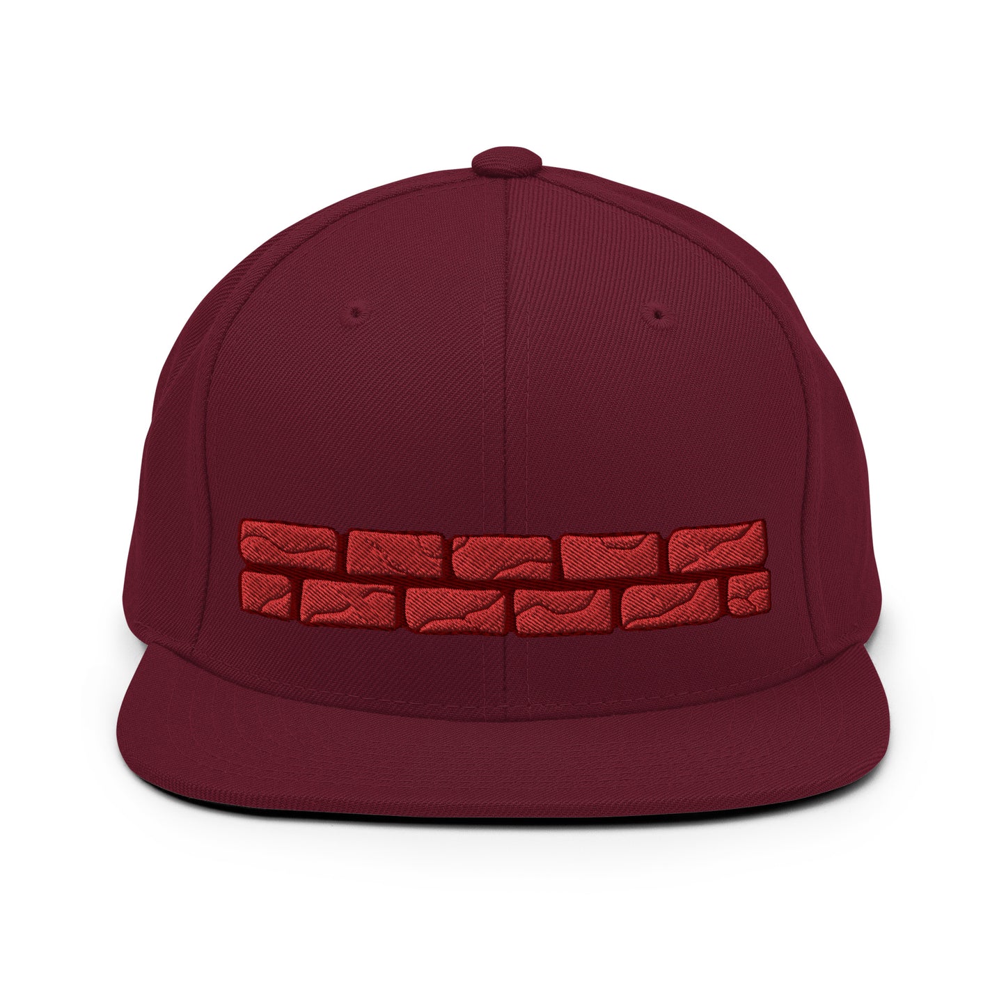 Brick Wall Peeker snapback hat