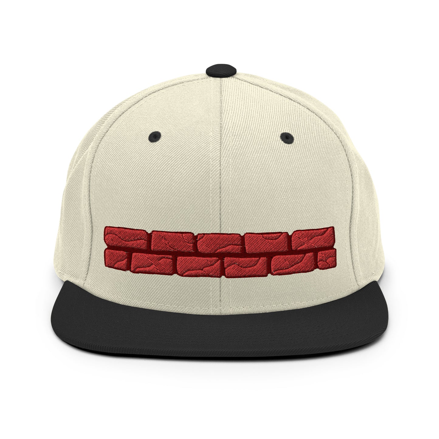 Brick Wall Peeker snapback hat