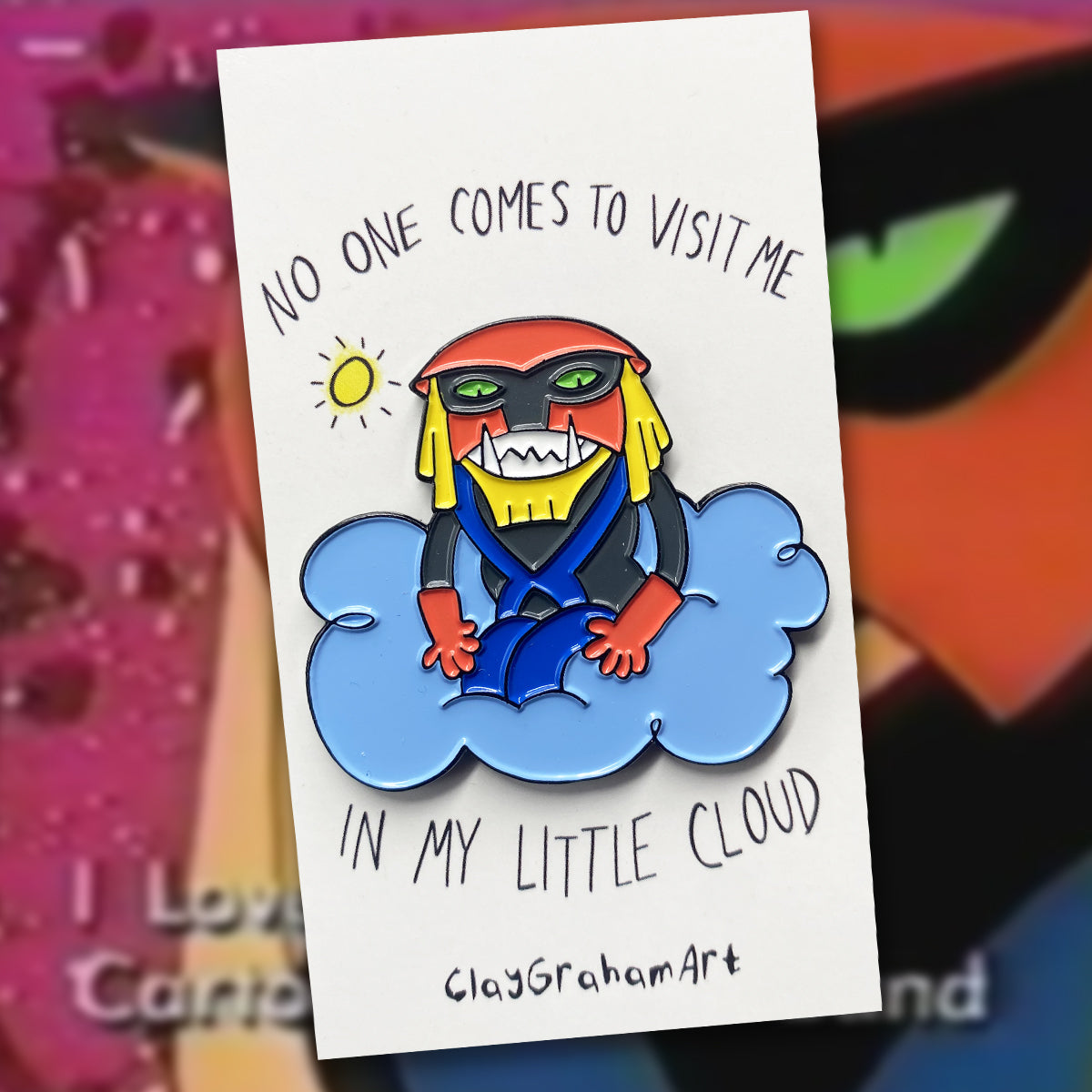 In My Little Cloud 1.75" soft enamel pin
