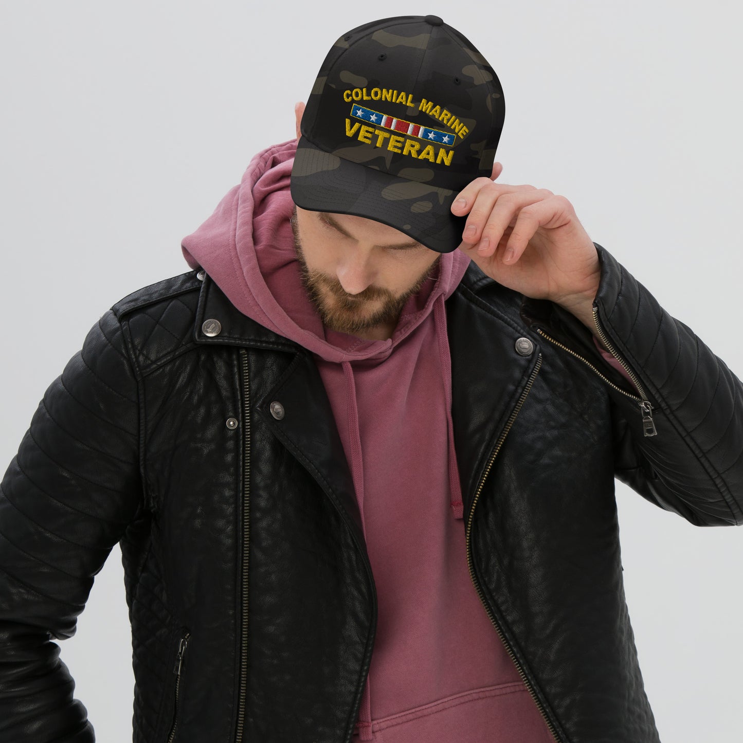 Colonial Marine Veteran flexfit baseball hat