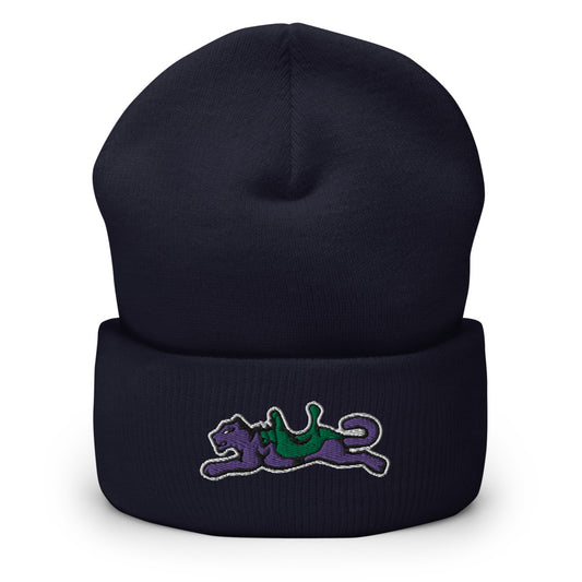 La Panthère embroidered beanie