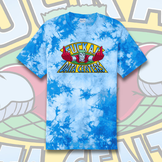 Eff AI Data Centers tie-dye t-shirt