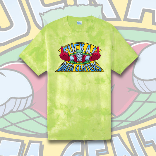 Eff AI Data Centers tie-dye t-shirt