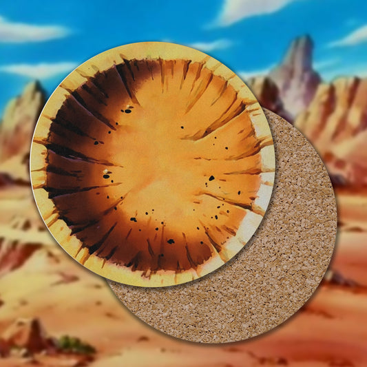 DBZ Hole premium corkback coaster