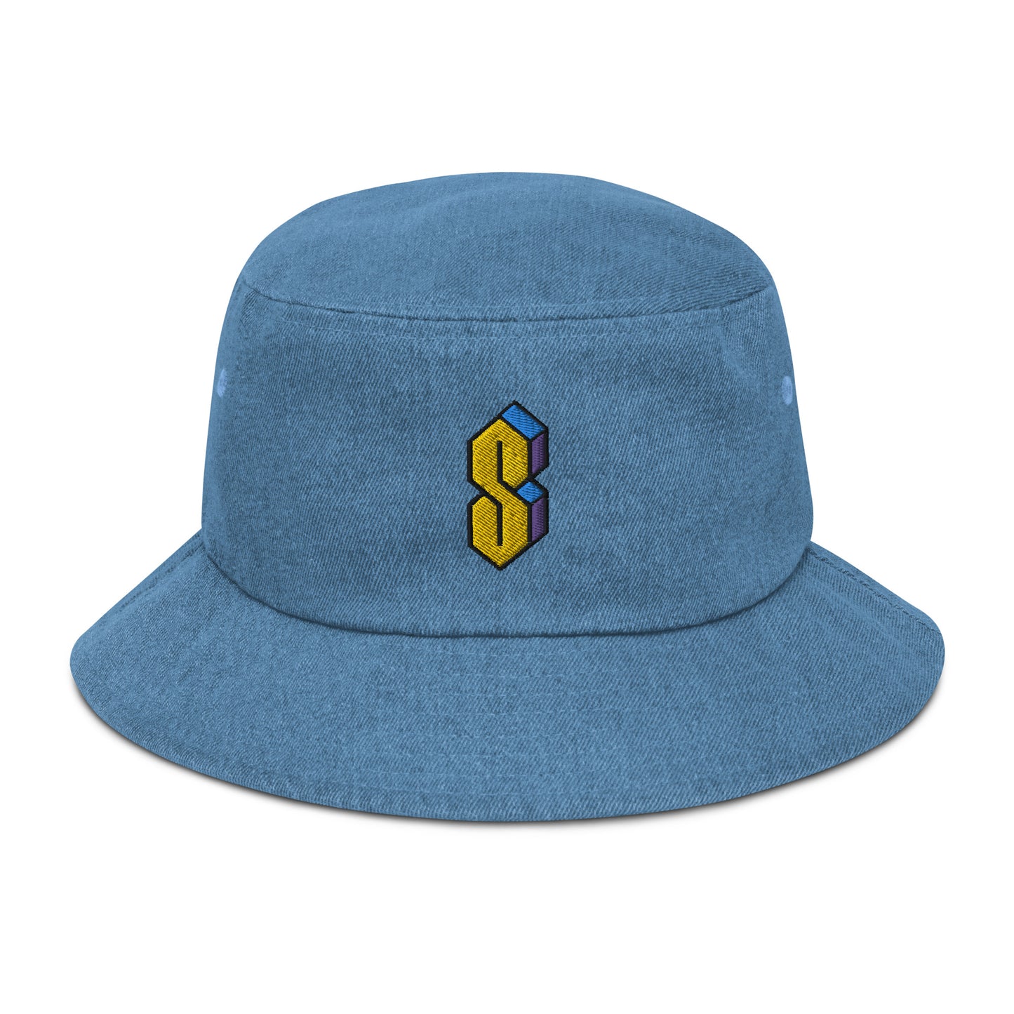 90s S denim bucket hat