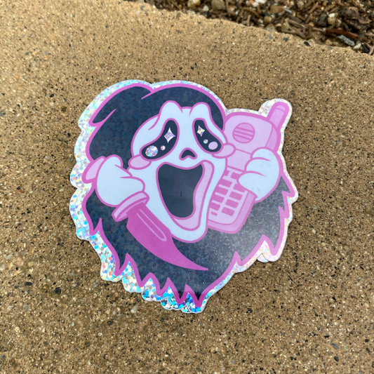 Prank Killer glitter vinyl sticker