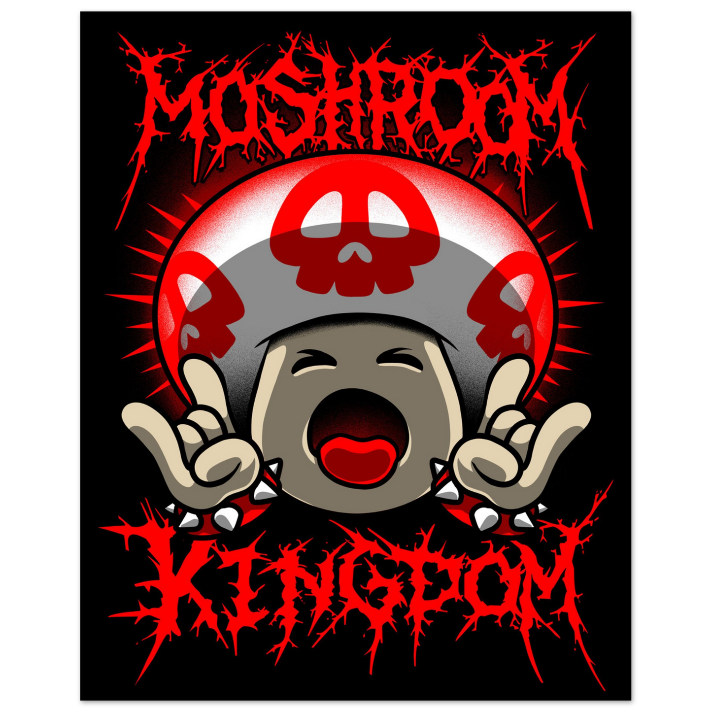Moshroom Kingdom semi-gloss poster