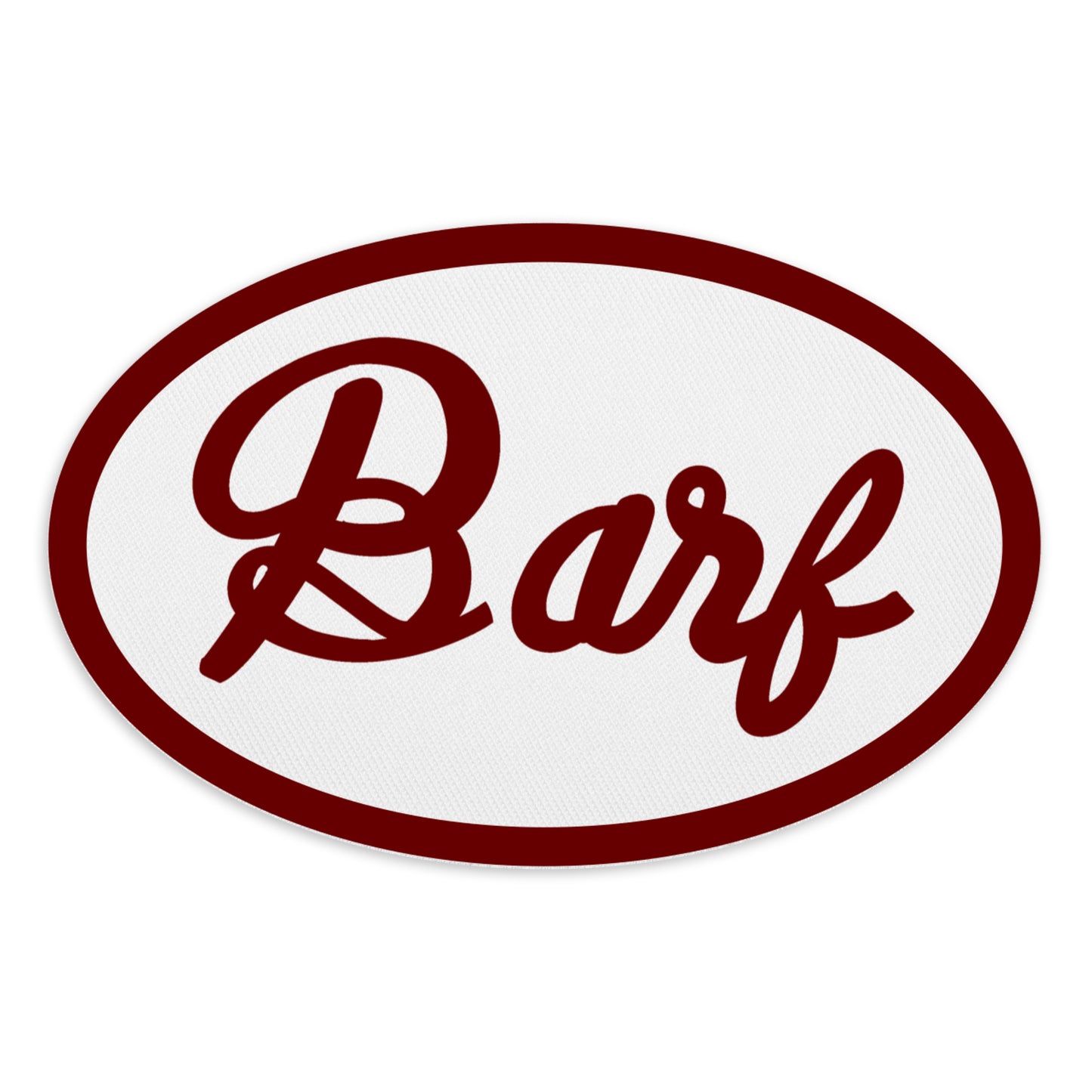 Barf oval patch