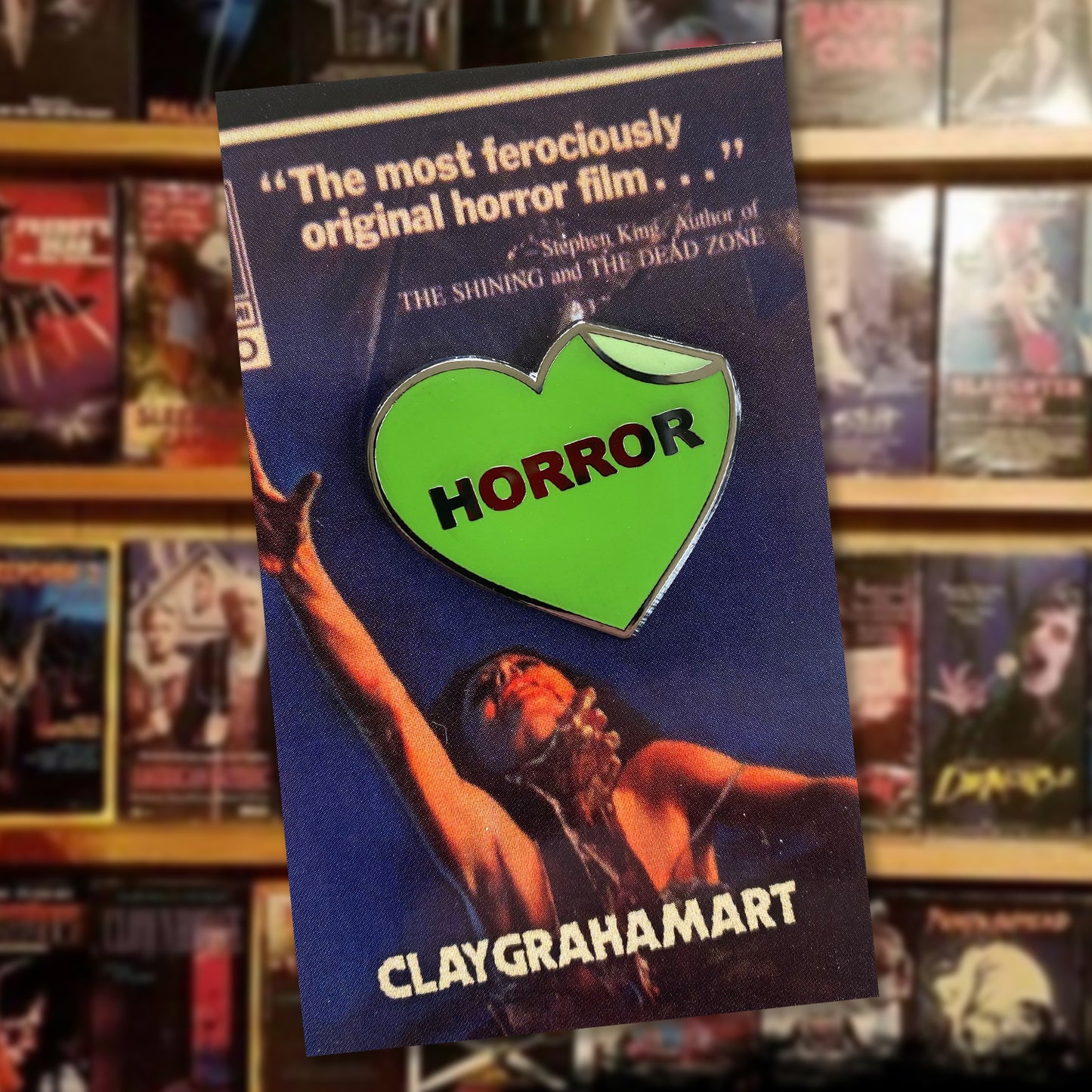 I Heart the Horror Section 1.25" Hard Enamel Pin