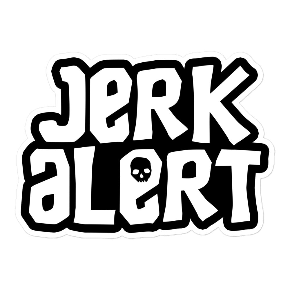 Jerk Alert vinyl sticker