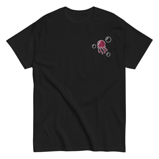 Jellyfish PINK embroidered t-shirt