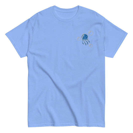 Jellyfish BLUE embroidered t-shirt