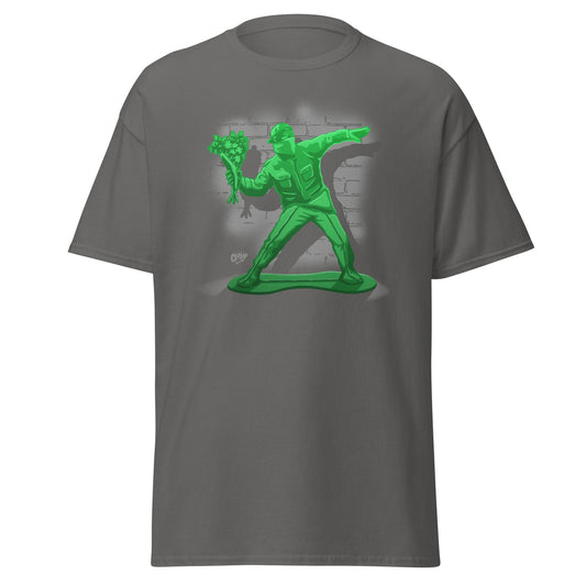 Green Plastic Flower Thrower t-shirt