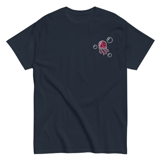 Jellyfish PINK embroidered t-shirt