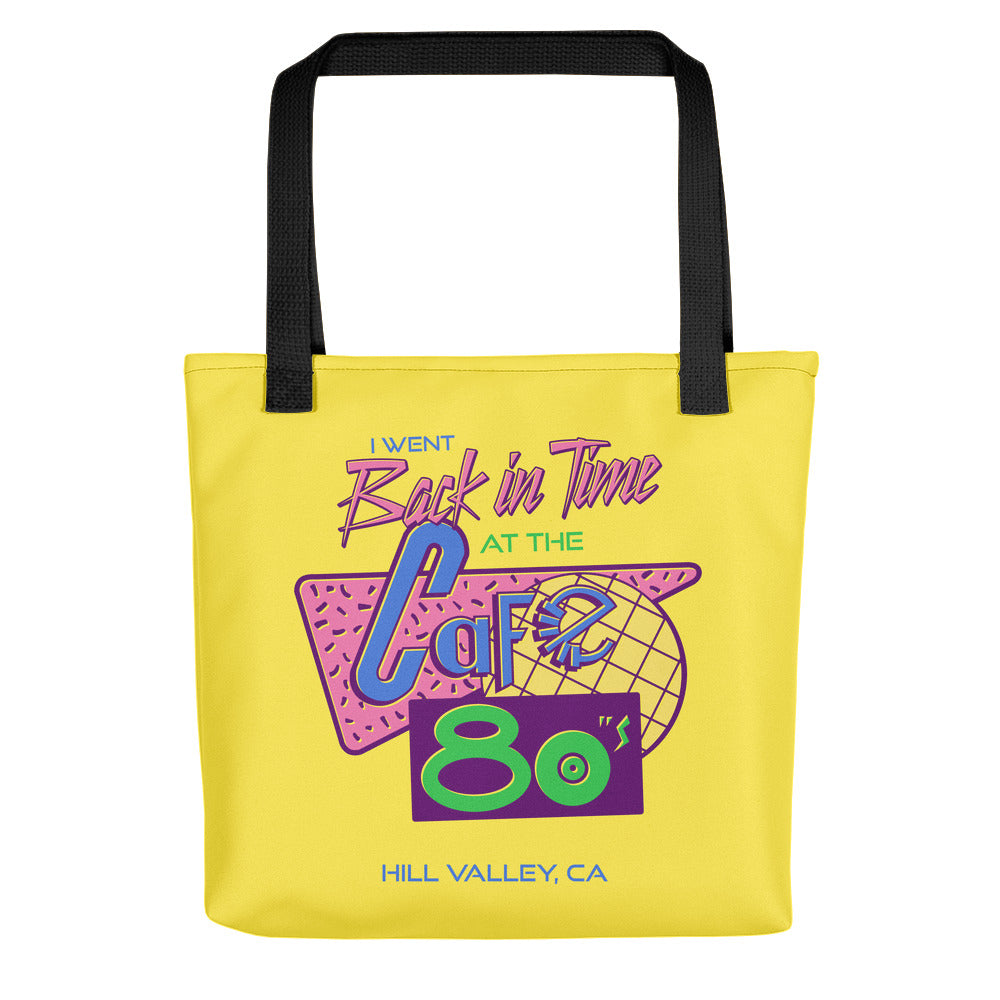 Cafe 80s tote bag
