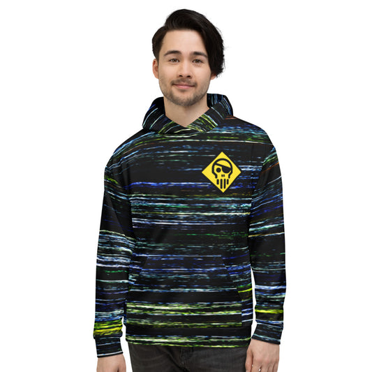 Hack the Planet allover print pullover hoodie