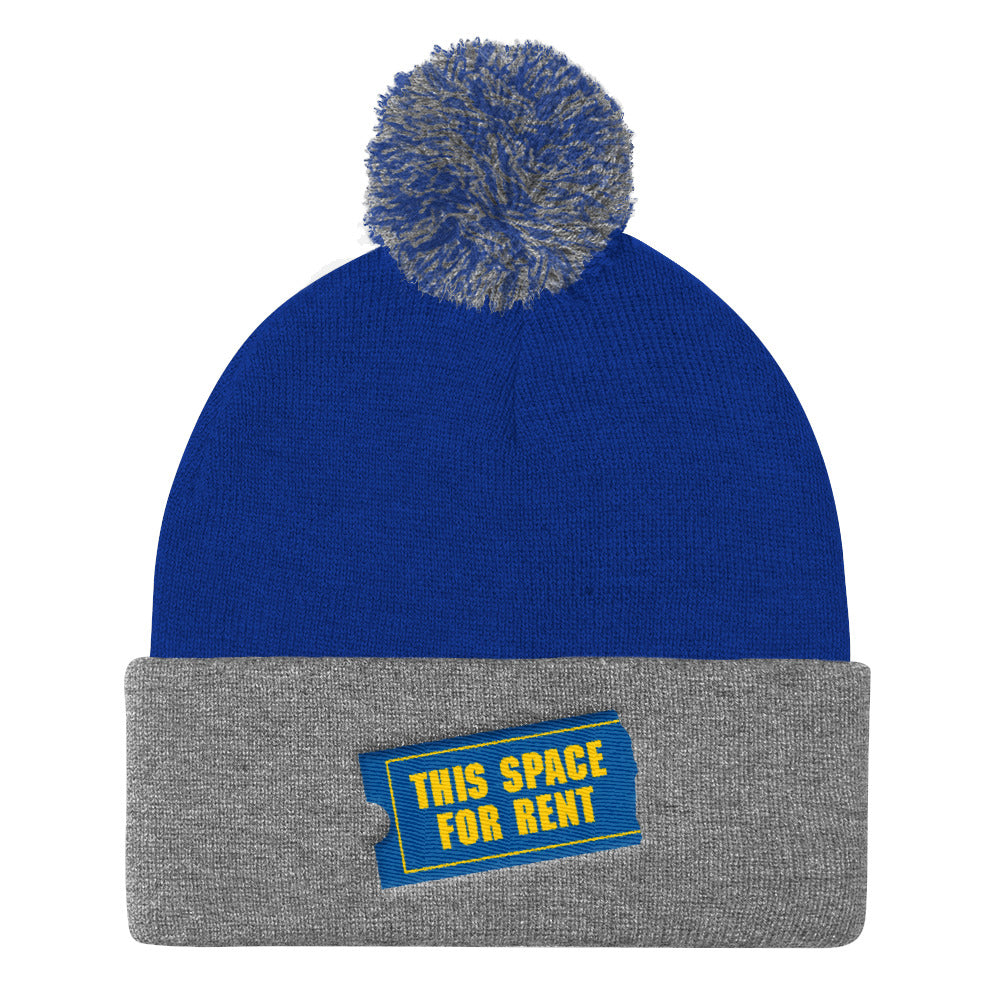 This Space For Rent beanie with pom