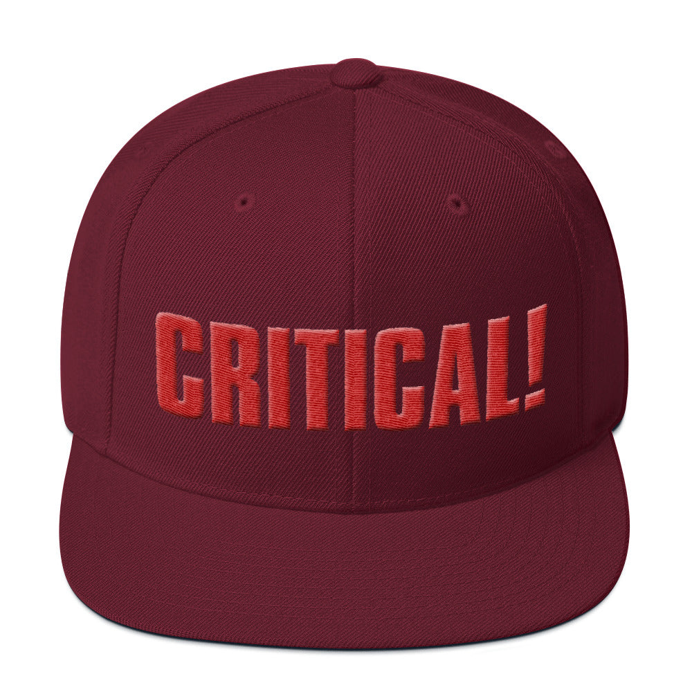 Critical Hit snapback hat