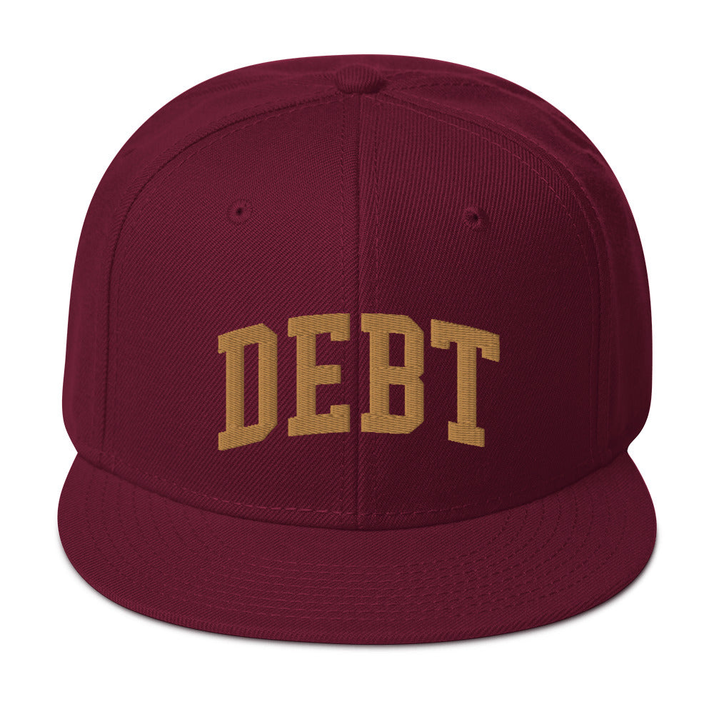 Debt University snapback hat