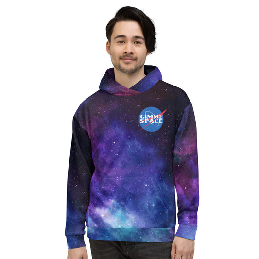 Gimme Space allover print pullover hoodie