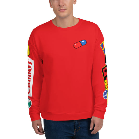 Too Wild To Handle all-over crewneck sweatshirt