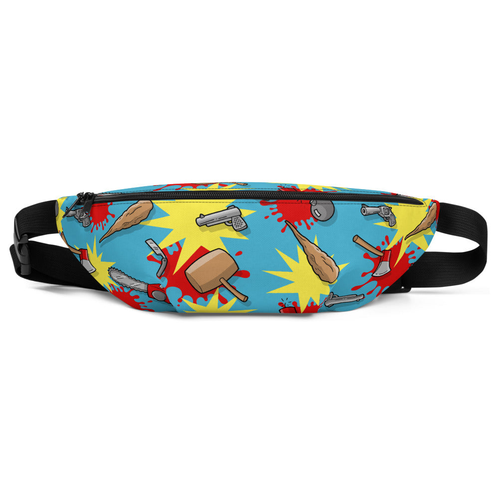 Bite & Fight allover print fanny pack / crossbody bag