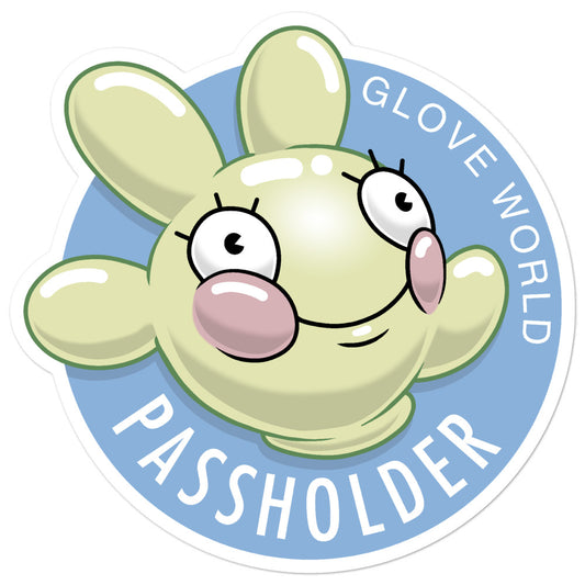 Glove World Passholder sticker